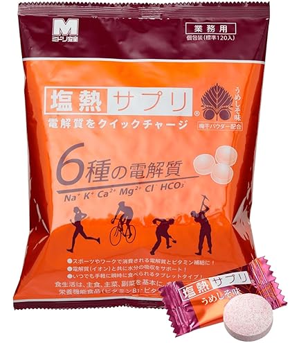 Amazon | ミドリ安全 塩熱サプリ ソーダ 業務用 168g（約120粒入/個